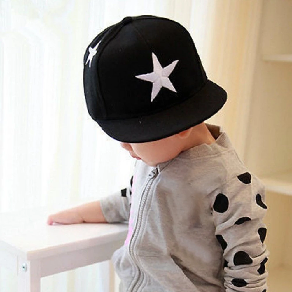Модная шляпа от солнца с вышивкой в виде звезд для мальчиков и девочек детская