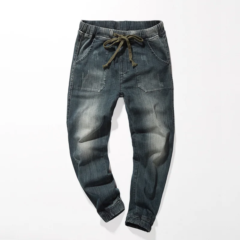 Мужские мешковатые джинсы EICHOS повседневные шаровары в стиле хип-хоп с эластичной