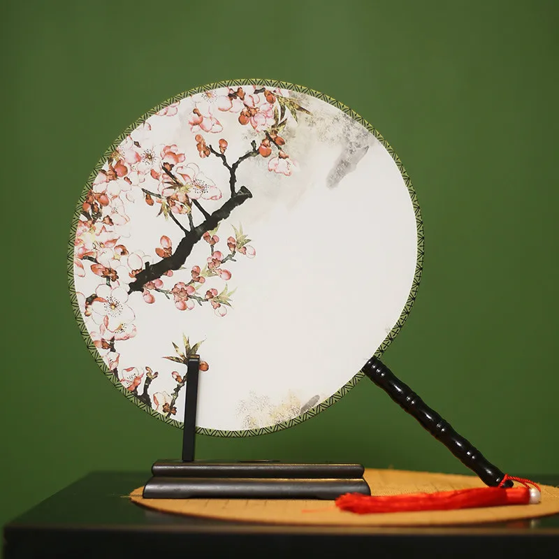 24 см двойной вентилятор для теста круглый дворцовый Классический дворец Hanfu