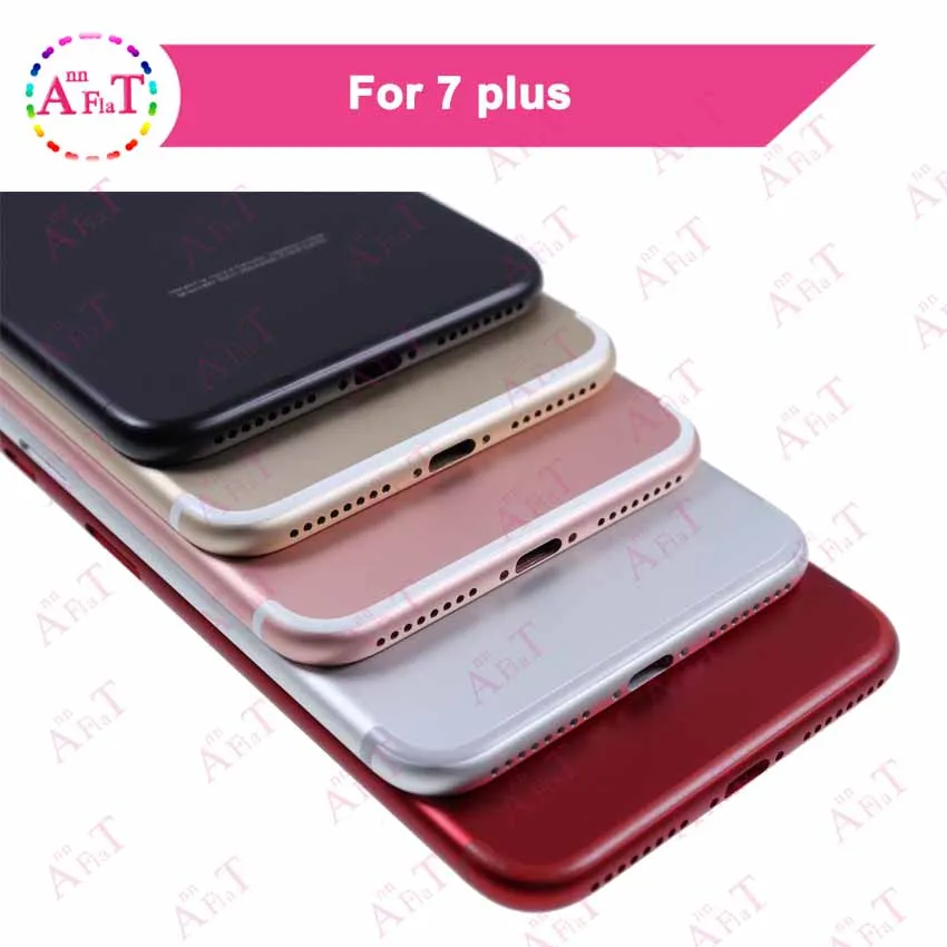 AAA+ для iphone 7 7G и iphone 7 plus Корпус Крышка батарейного отсека Дверь задняя крышка Шасси рамка задняя крышка корпус+ Бесплатный чехол