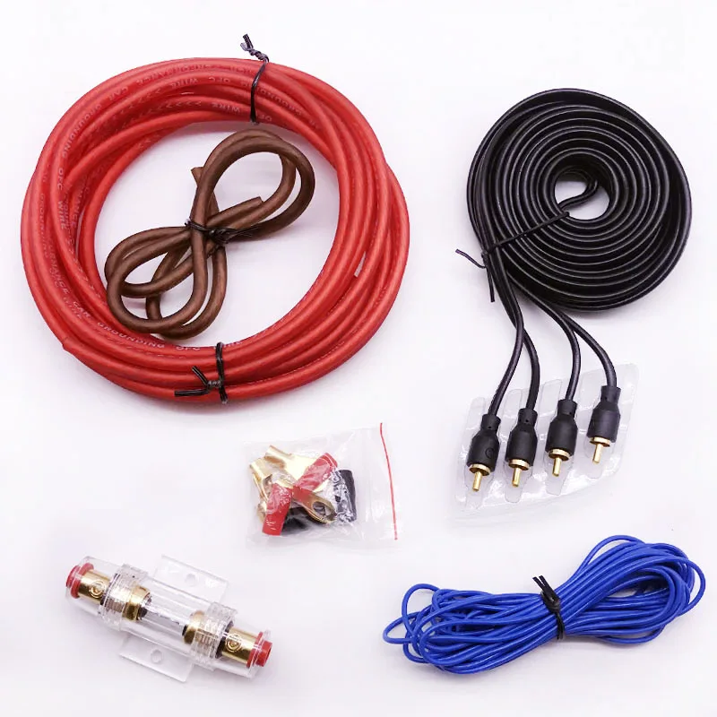 Автомобильные аудио колонки наборы проводов Кабельный усилитель сабвуфер