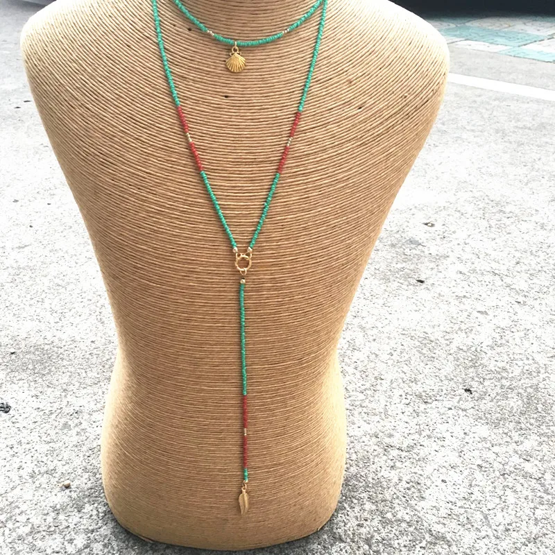 Dongmu ювелирные изделия новинка 2017 длинное ожерелье ручной работы с кристаллами