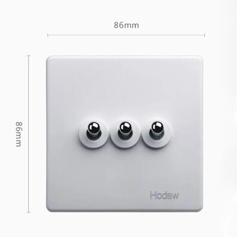 3 банды Белый Серебряный рычаг Ретро тумблер 86 Тип три открытых один двойной