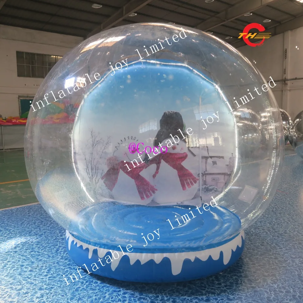 Бесплатная доставка! 2 м диаметр двор реклама снежный шар пузырьковая палатка