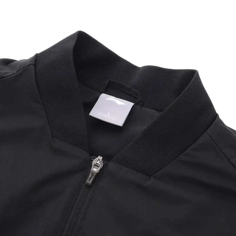 Мужская Тренировочная куртка Li Ning приталенная спортивная из 100% полиэстера с 3D