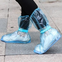 fashion transparent reusable shoe covers pvc rainy motorcycle riding cycling non slip waterproof shoe covers protective galochas