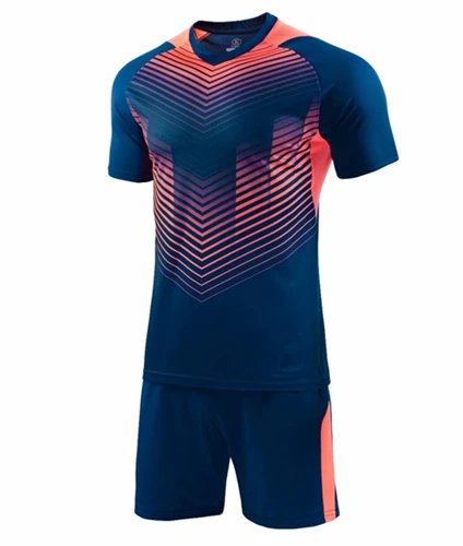Royal blue ZMSM Пижама для детей и взрослых, саржевого печати футбольные майки комплект Survete Для мужчин t Футбол комплект Для мужчин детский футбольный тренировочный костюм шорты, спортивный костюм M8606 - Цвет: Royal blue
