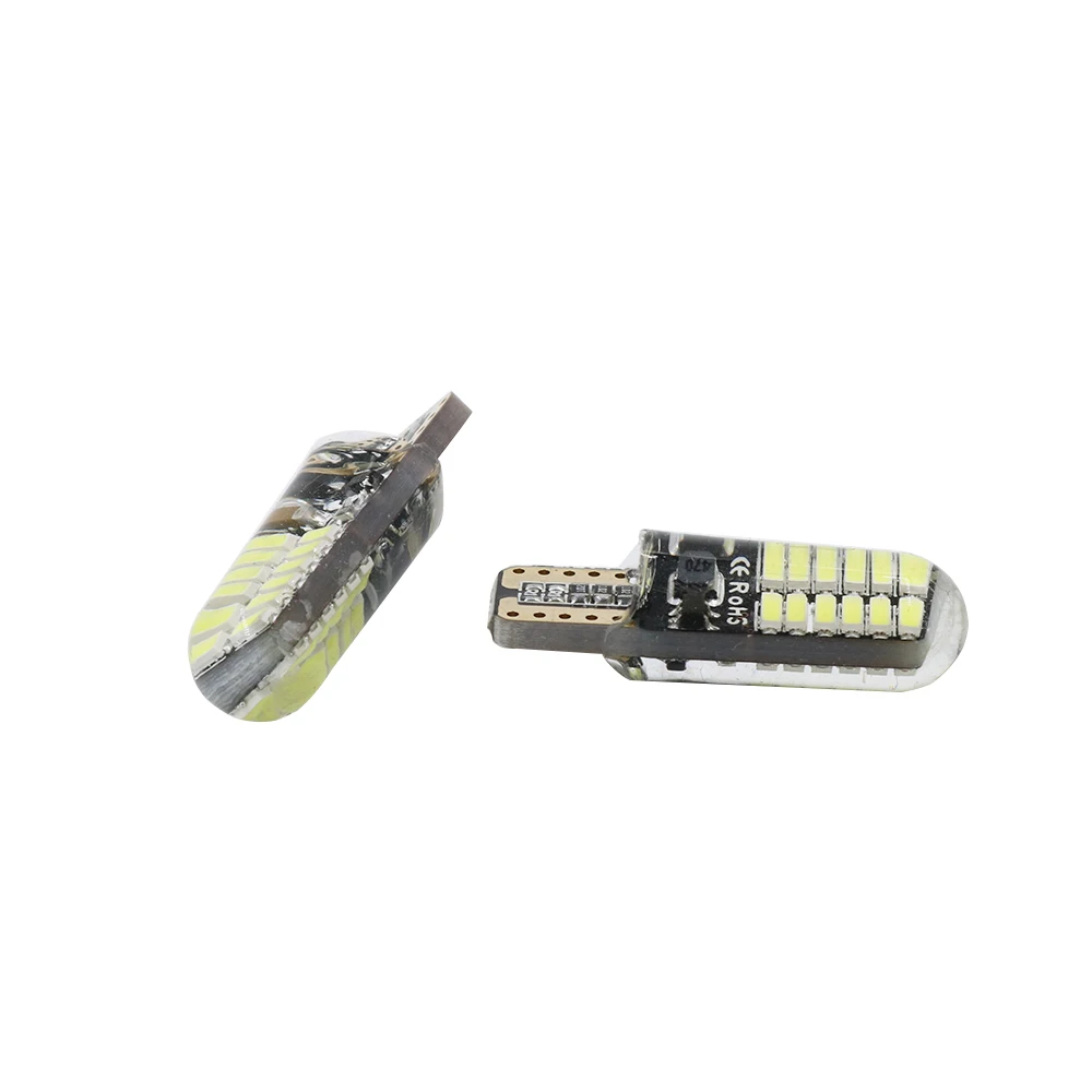 YSY 100X Новый T10 W5W светодиодный силиконовый гель светильник 194 168 3014 24SMD Габаритные