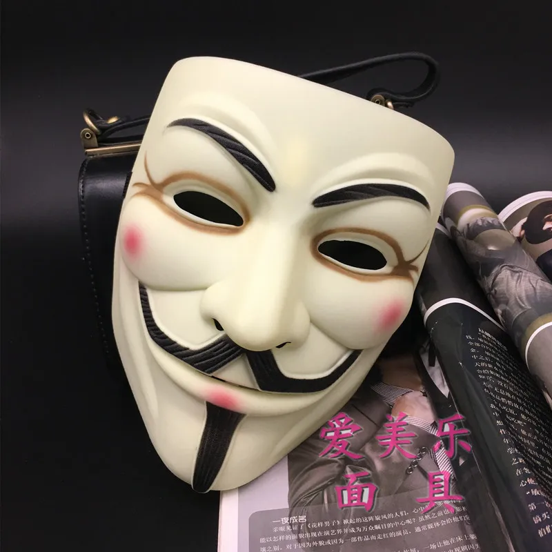 V для Vendetta полная маска лица взрослых мужчин 17*21 см красочные Хэллоуин косплей маскарадные вечерние