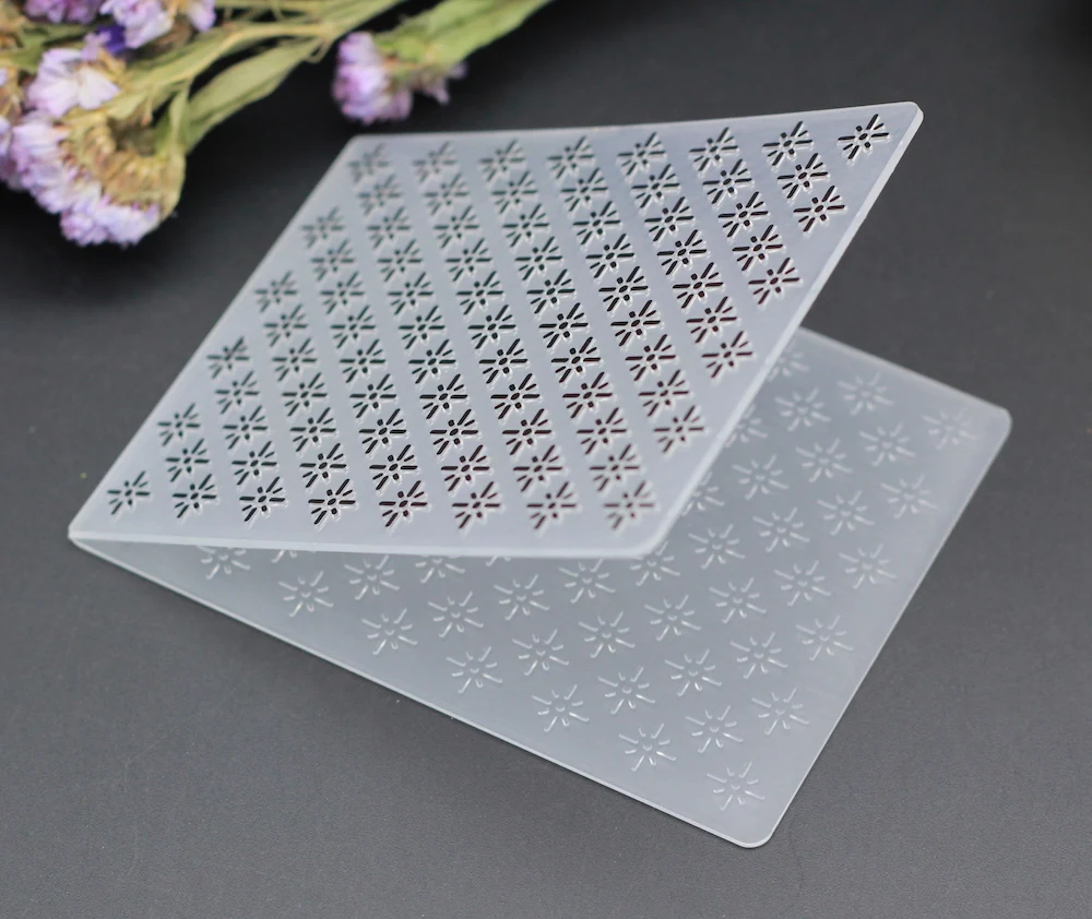 Пластиковая папка для тиснения алмазная геометрическая фигура точки сетка