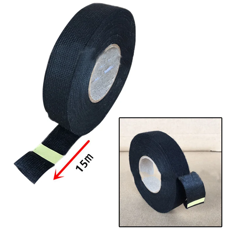 Клейкая лента для кабелей матерчатая изоляционная 19 мм * 15 м|Лента| |