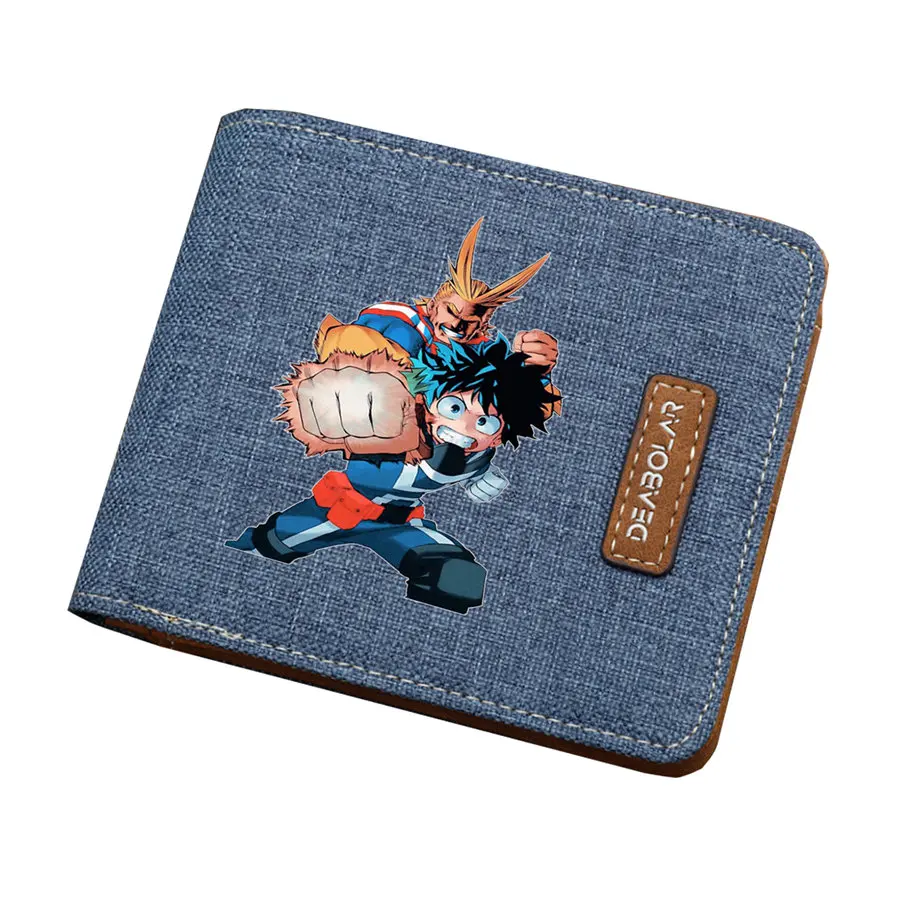 05 Бумажники с героями мультфильма «Мой герой» Boku no Hero Academy Izuku Midoriya, короткий кошелек, студенческий кошелёк для монет - Цвет: 05