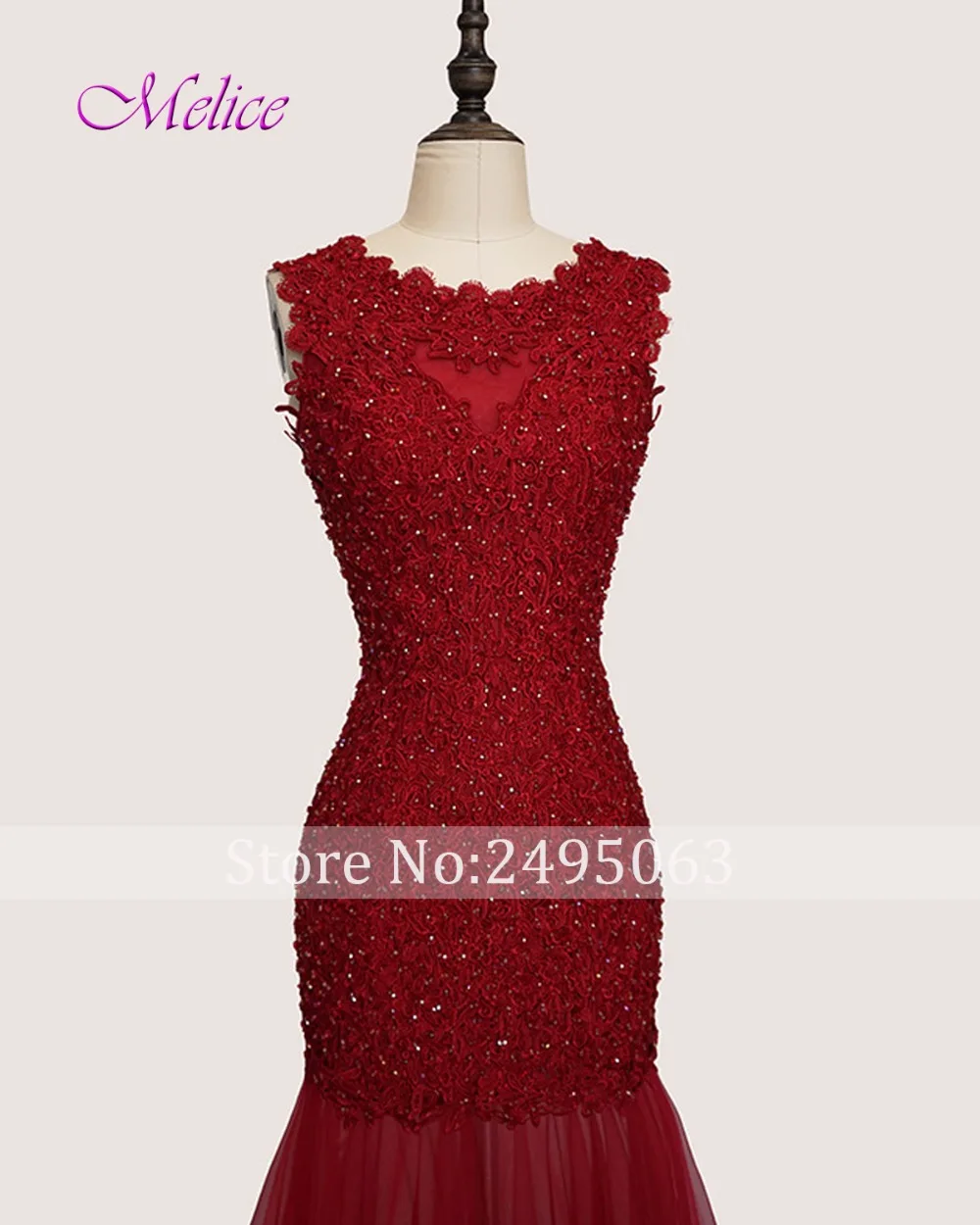 Melice New Fashionable O-neck Lace Up Mermaid Prom Dresses 2018 Gorgeous Appliques Formal Party Gown Vestido de Festa Hot Sale | Свадьбы и