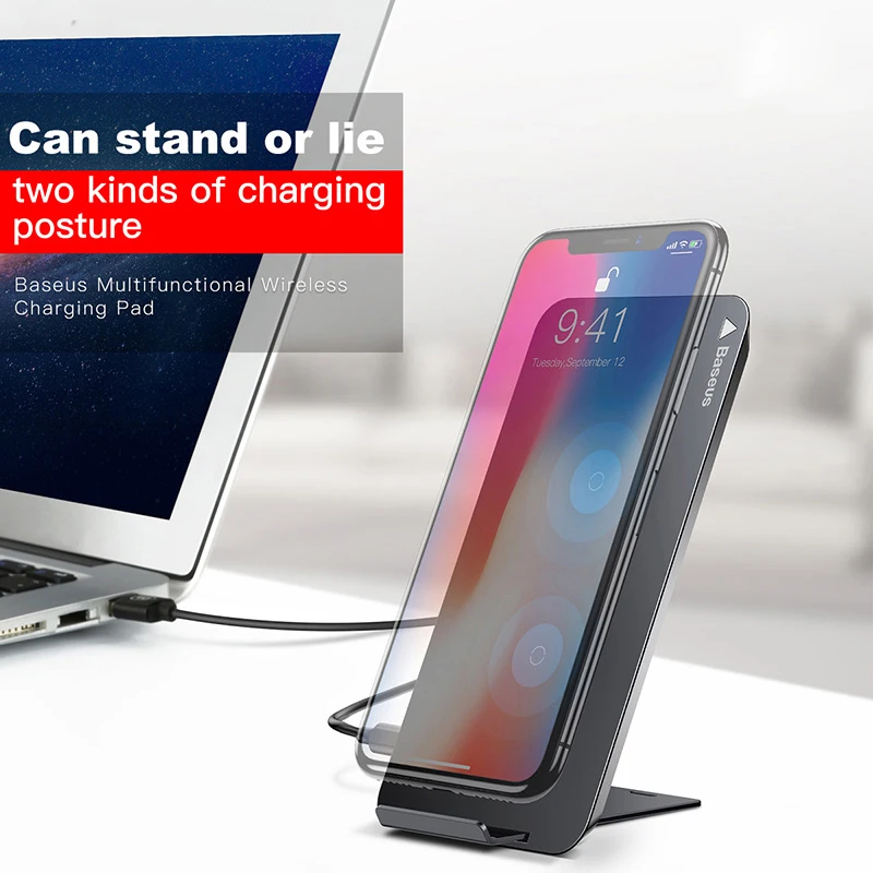 Беспроводное зарядное устройство Qi для iPhone X XS Max samsung S10 Xiaomi mi 9 x 3 10 Вт быстрая