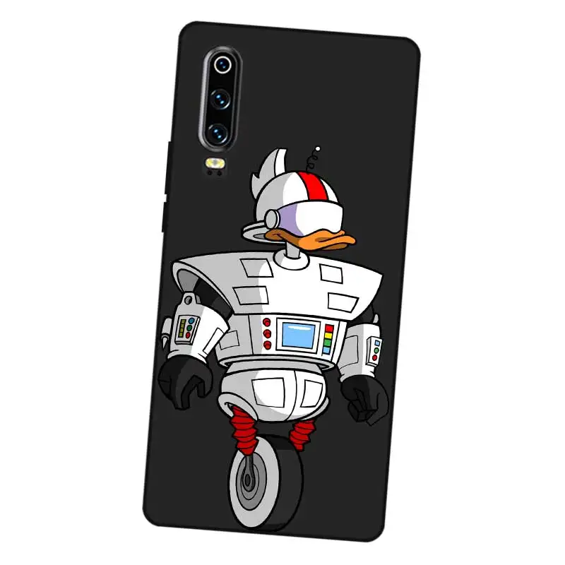 Уникальный Черный силиконовый чехол P046 с Дональдом Даком для Huawei P8 P9 P10 P20 P30 Lite Pro P