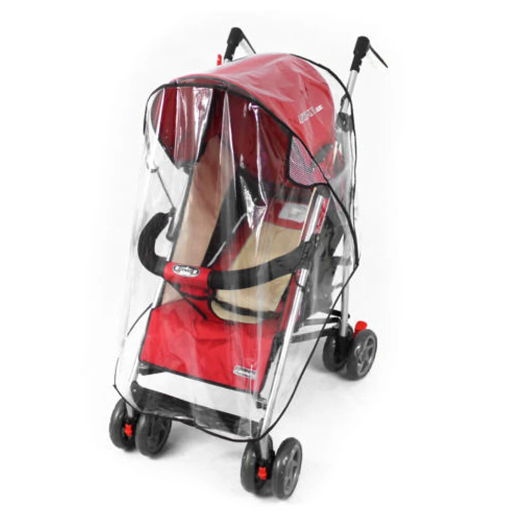 Universal Waterproof Rain Cover Baby Stroller Accessories Wind Dust Shield Zipper Open For Strollers Pushchairs | Мать и ребенок