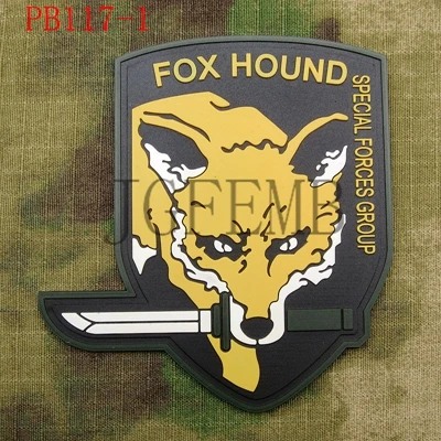 MGS FOXHOUND группа специального назначения 3D ПВХ патч - Цвет: PB117 Colors