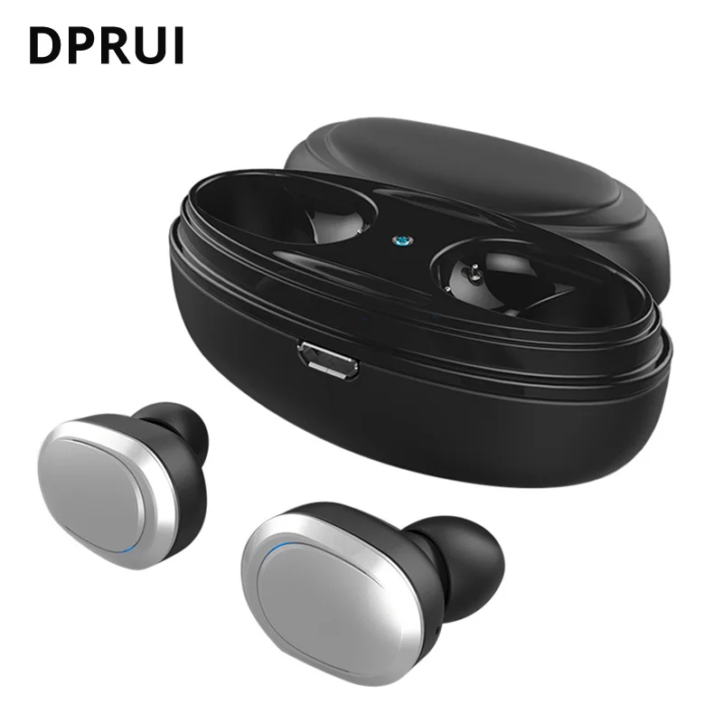 DPRUI T12 наушники-вкладыши TWS Bluetooth наушники Беспроводной 3D стерео с микрофоном