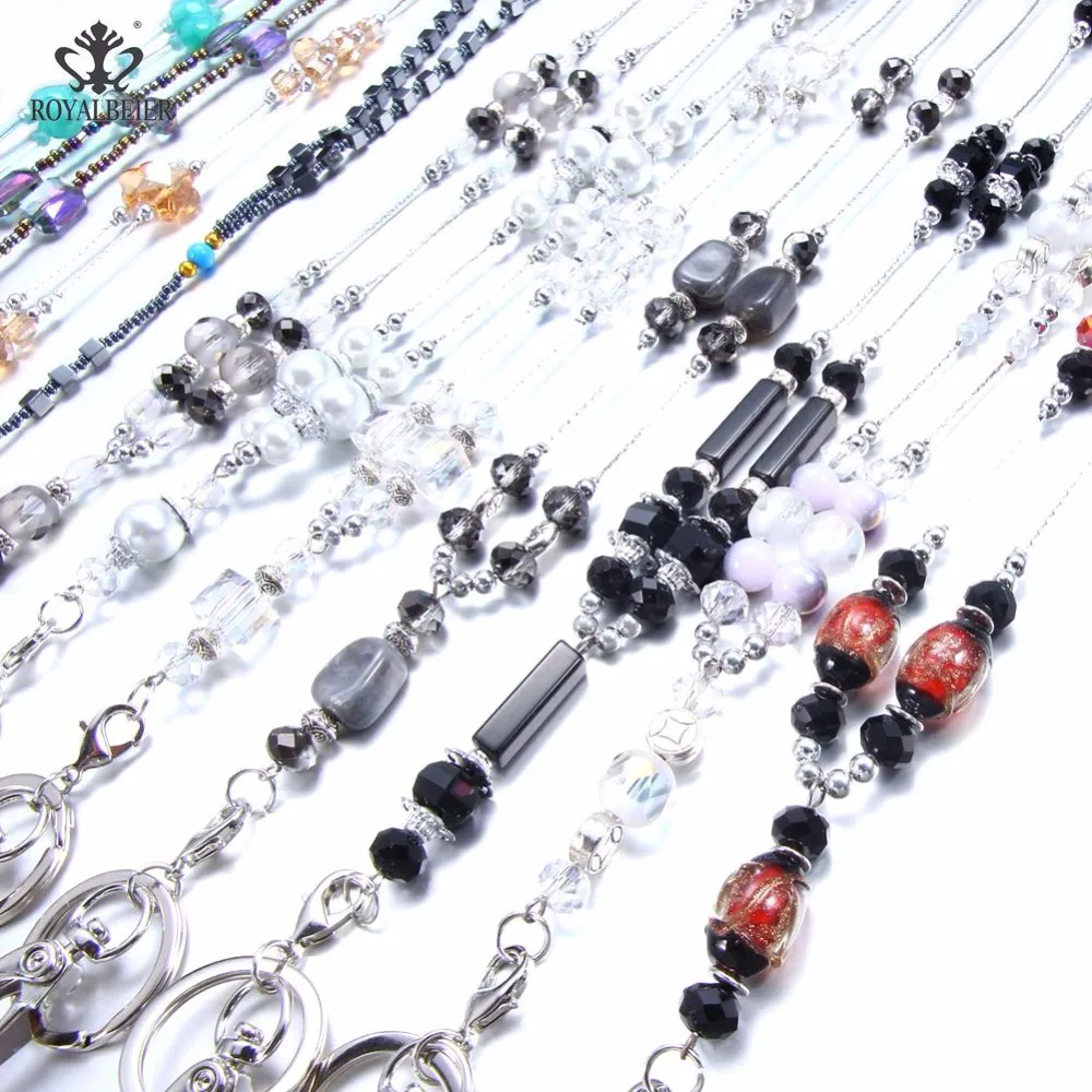 ROYALBEIER рабочий держатель для удостоверения личности шнурок кулон ожерелье женщин