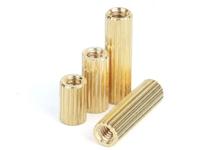 50pcs M2*L L=3mm to 30mm 2mm thread Brass Round Standoff Spacer Female Female M2 Brass Threaded Spacer