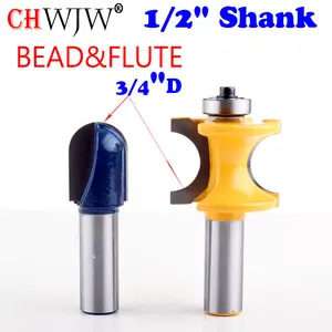 Фреза с хвостовиком 12 дюйма, набор фрез для работы по дереву, 2 шт.