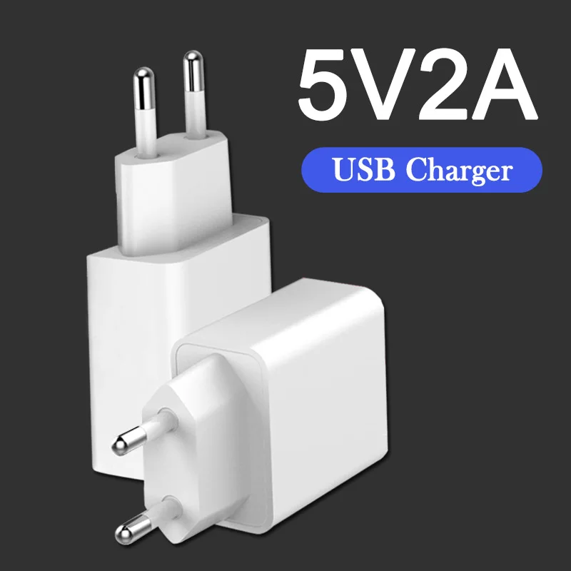5В 2A USB Сетевое зарядное устройство EU адаптер для путешествий в Европе Франции