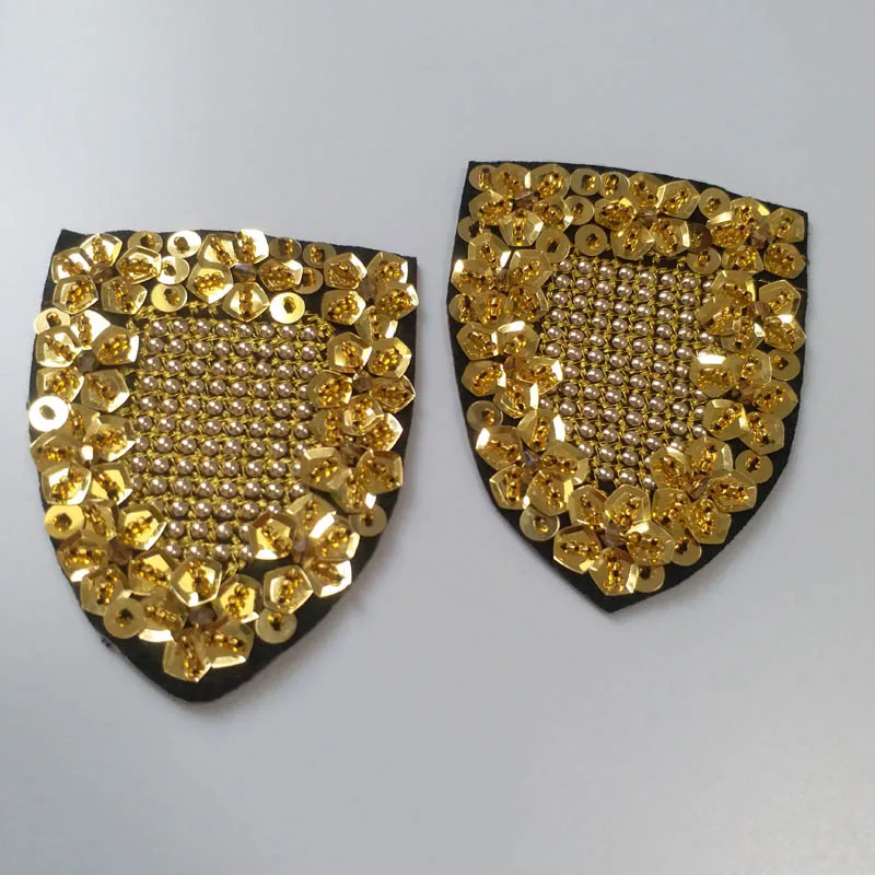 2 шт. Наплечная доска Epaulette карман бисером патчи для одежды горный хрусталь