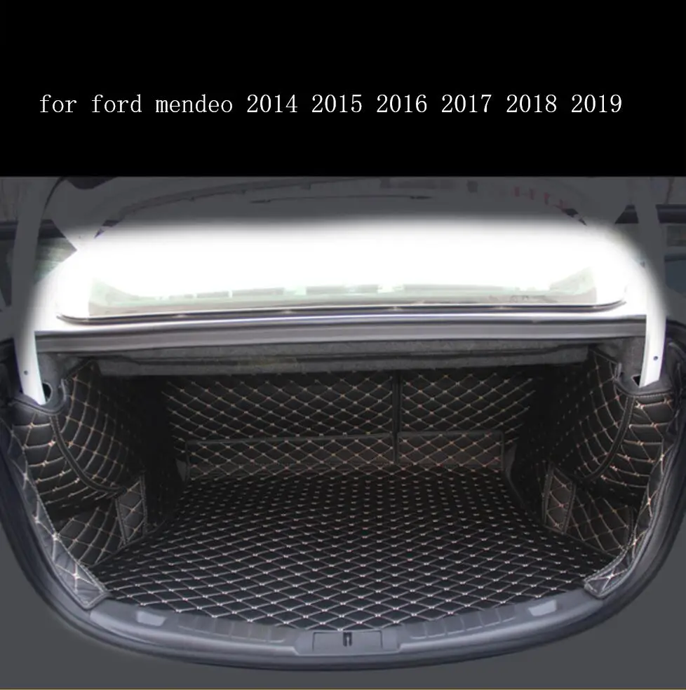 Коврик из волоконной кожи для багажника автомобиля ford mendeo 2014 2015 2016 2017 2018 2019