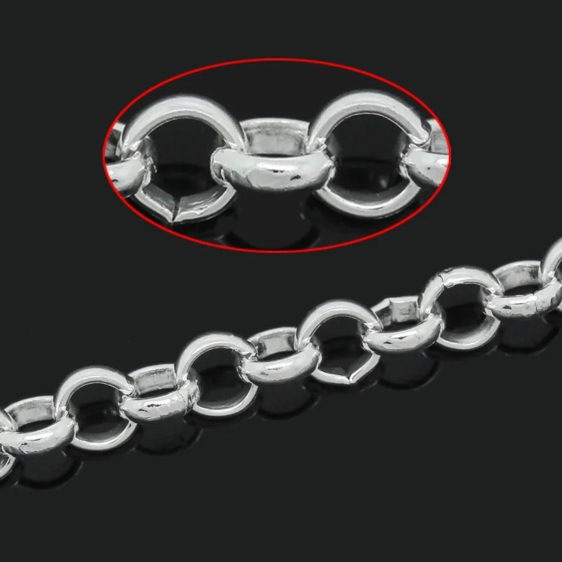 8 сезонов открытые кабели серебристого цвета 5 мм м (B30798)|chain findings|findings chainsilver findings |