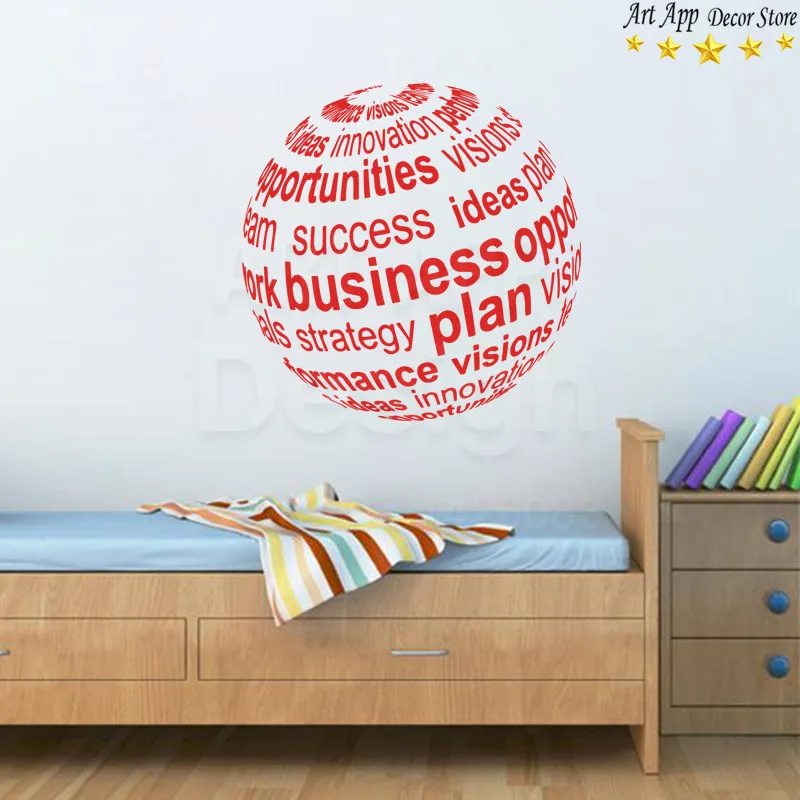 Хорошее качество новый дизайн глобальный план бизнеса Настенная Наклейка