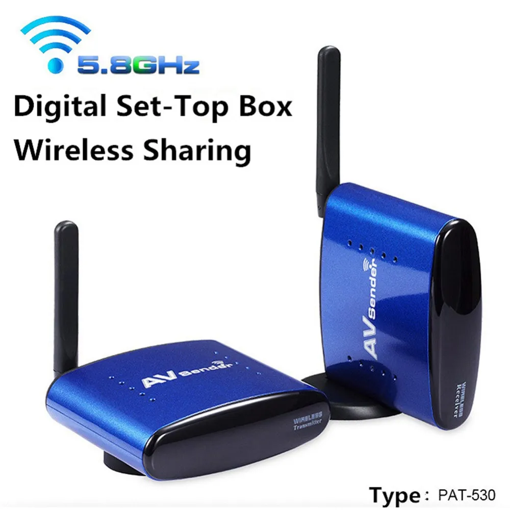 Sainsonic PAT 530 5.8GHz Wireless AV Sender Transmitter Receiver Audio Video IR Extender Digital STB Sharing Device RCA PAT530|av sender|wireless av