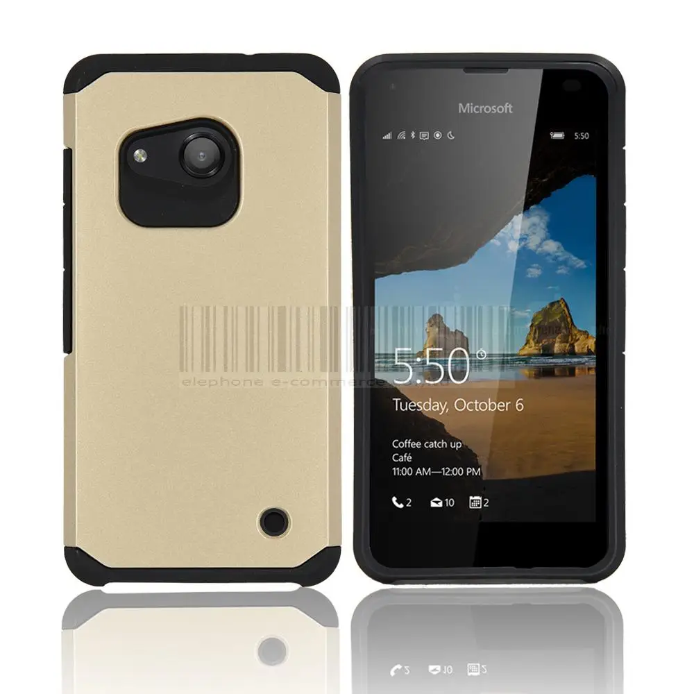 Для Lumia 550 двухслойный Гибридный бронированный чехол сверхмощный ударопрочный