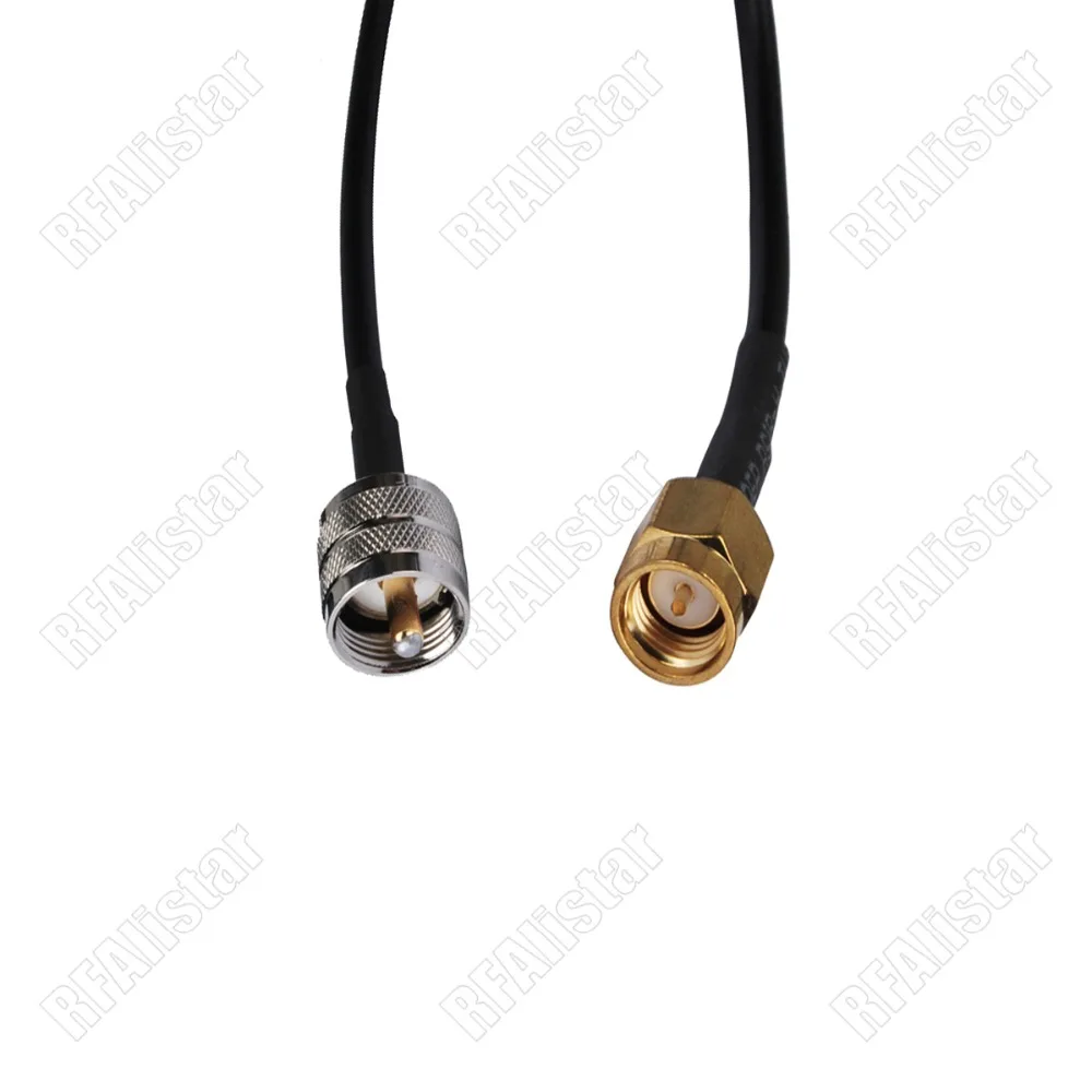 UHF штекер PL259 к SMA RF отрезок коаксиального кабеля PL 259 RG174 для Ham радио Wifi 15 см/30 см/50