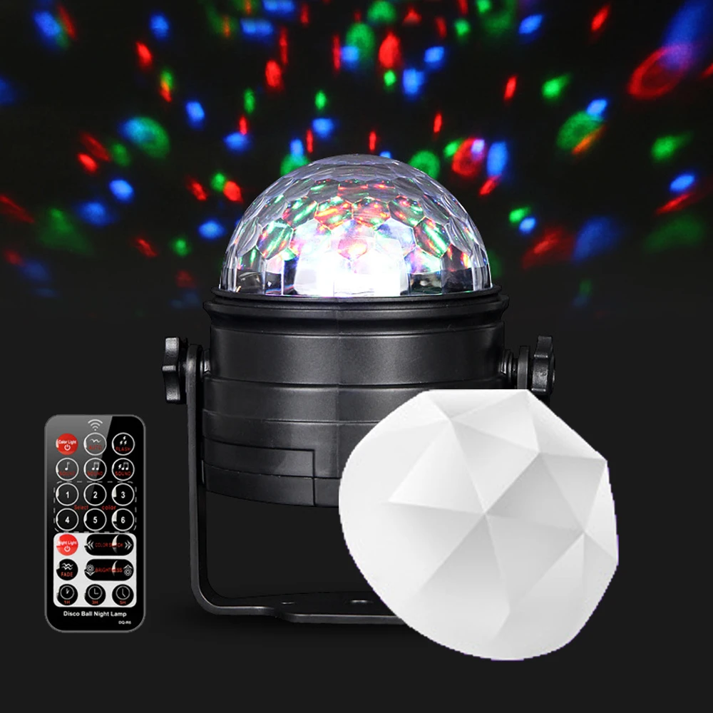 Мини светодиодный УФ черный свет 6 Вт звуковая активация Дискотека Сценический