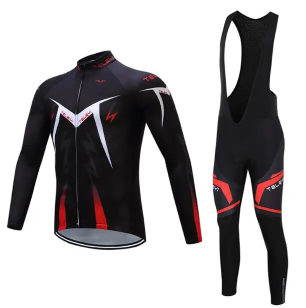 jersey and pants pro гель для велосипедной одежды, мужской зимний термальный флисовый комплект одежды для горного велосипеда, велосипедная майка, спортивный костюм - Цвет: jersey and pants