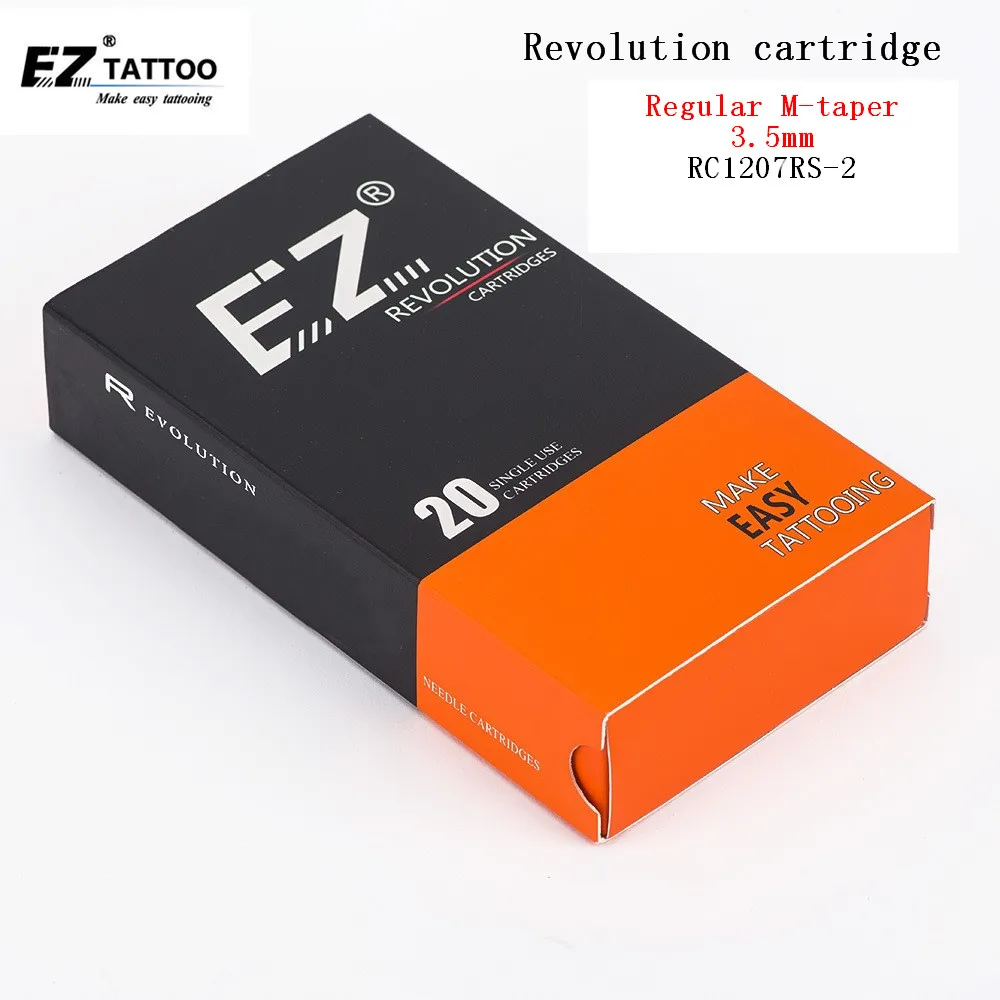 

RC1207RS-2 EZ Revolution Cartridge Tattoo Needles Round Shader #12 M-Taper 3.5mm for cartridge machines and grips 20 pcs /lot