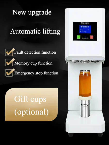 Полный автоматический для банок запайки 55 мм напитков бутылка вакуумный