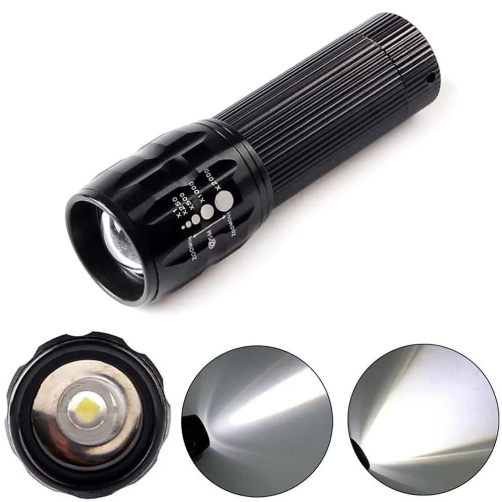 Q5 светодиодный фонарик 2000лм фонарь 3 режима Водонепроницаемый масштабируемый