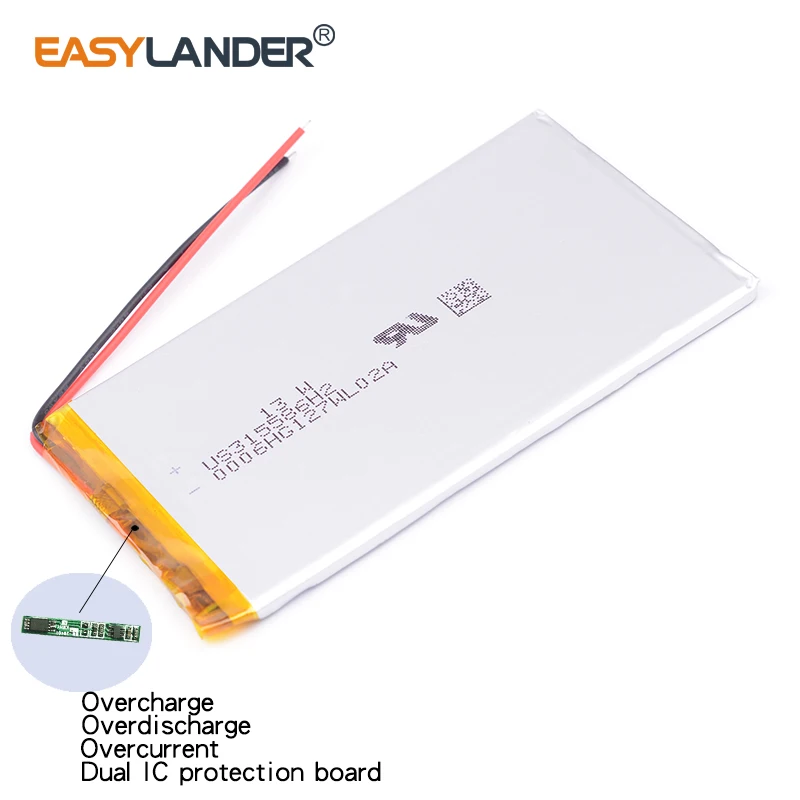 315586 3 7 V 2050mAh полимерный литий ионный аккумулятор для электронной книги 355585 банк