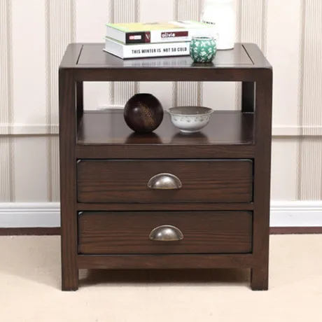 Тумбочки мебель для спальни дуб сплошная деревянная прикроватная тумбочка 50*41*55