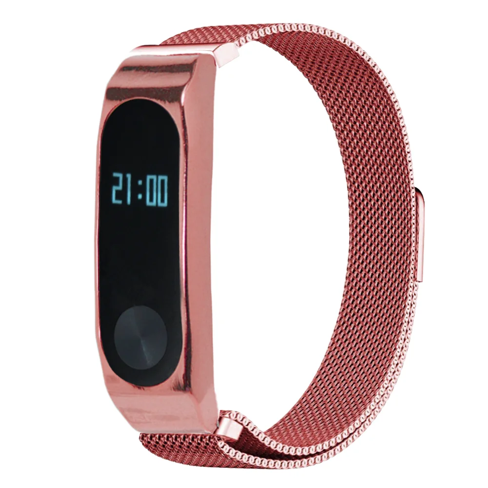 GE mi XI mi lanese ремешок из нержавеющей стали+ металлический чехол для Xiaomi mi Band 2 Aug9 p30
