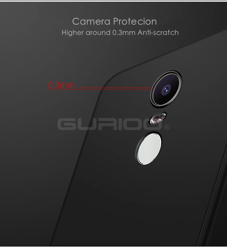 GURIOO для Xiaomi Redmi Note 4x Чехол Мягкий ТПУ тонкий силиконовый матовый защитный чехол