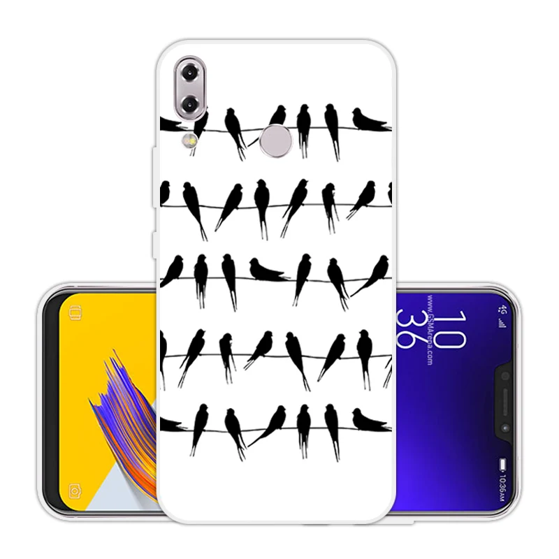 Для Asus Zenfone 5z ZS620KL прозрачный ТПУ чехол для телефона с рисунком 6 2 &quotдля 5 ZE620KL