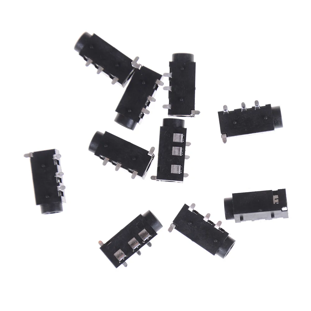 10 шт./лот 4 шпильки SMD 3 5 мм гнездо для наушников разъем монтажа на печатную плату