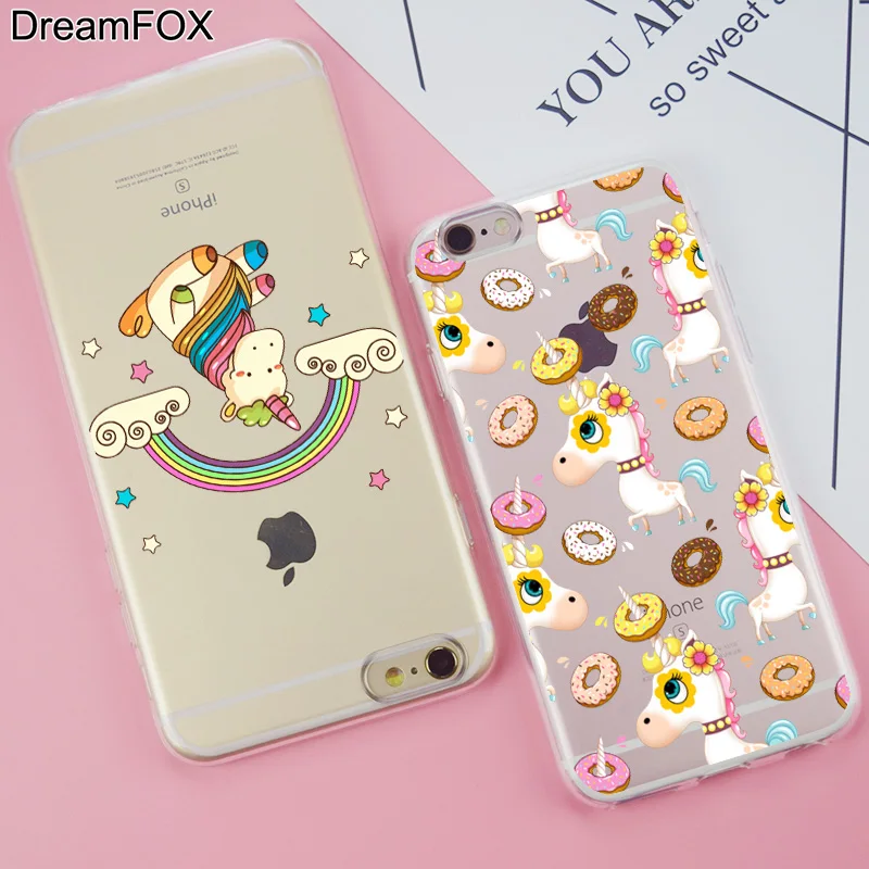 L281 Модный Милый Мягкий ТПУ силиконовый чехол с единорогом для Apple iPhone 11 Pro X XR XS Max 8 7
