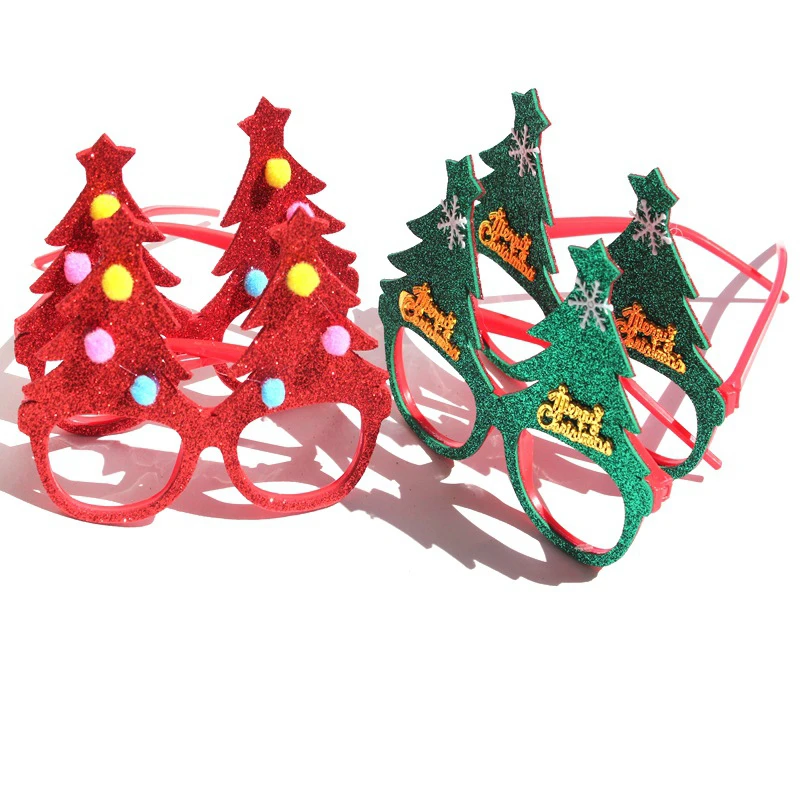 Искусственные рождественские предметы украшение для очков вечерние Рождество