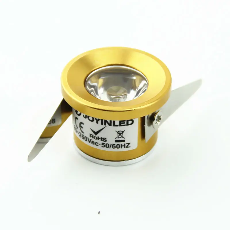 Светодиодный точечный светильник под шкаф встраиваемый потолочный миниатюрный