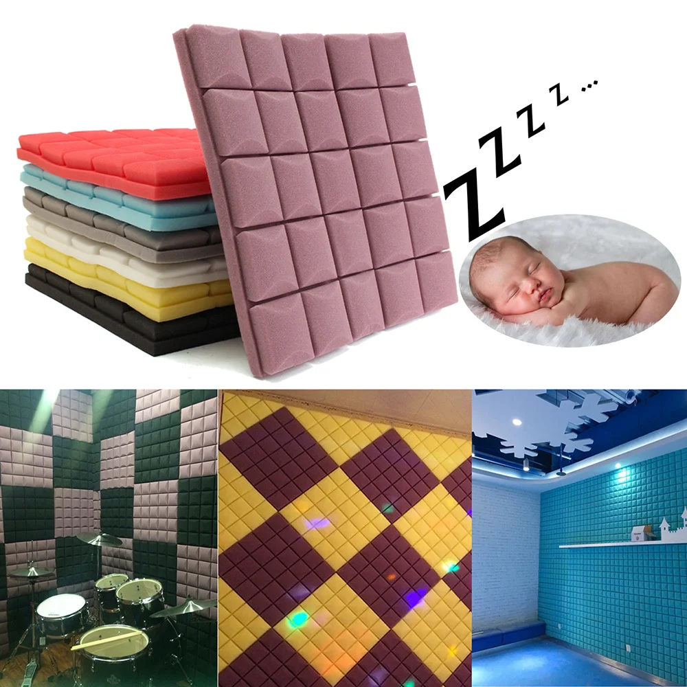 

Acoustic Foam Panel Soundproof Foam Wedge Studio KTV Wall Echoes Absorption