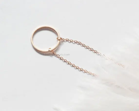 Ожерелье с кольцом кармой ожерелье бесконечности простые подарки XL021|karma necklace|circle
