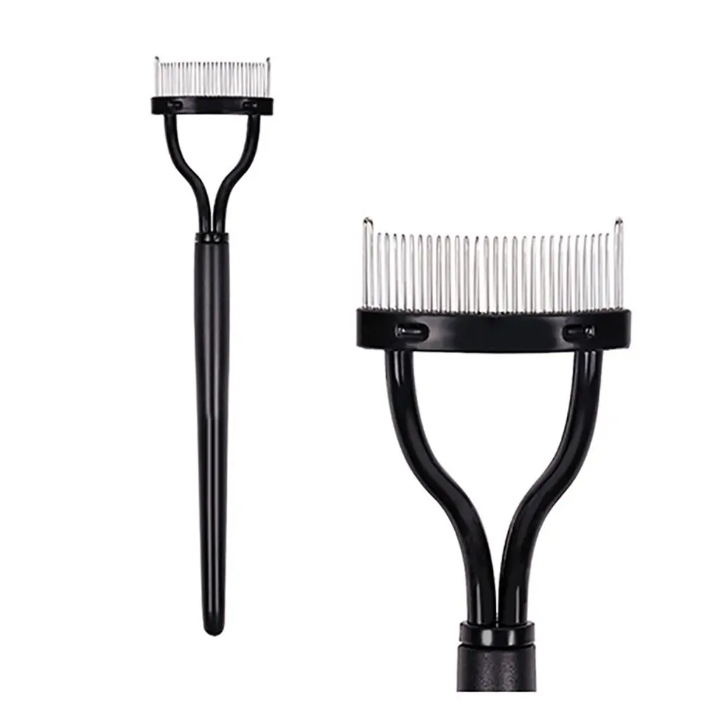 Professional Fashion Make Up Steel Needle Mascara Guide Applicator Eyelash Comb Eyebrow Brush Curler Cosmetic Tool | Красота и